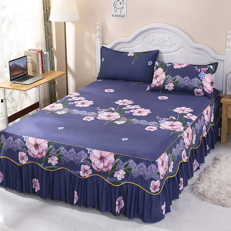 3 Pcs Bedding Smooth Quilted Bedspread on The Bed Light Luxury Home Linen Bed Sheet Set with Pillowcases for Queen King Size Bed