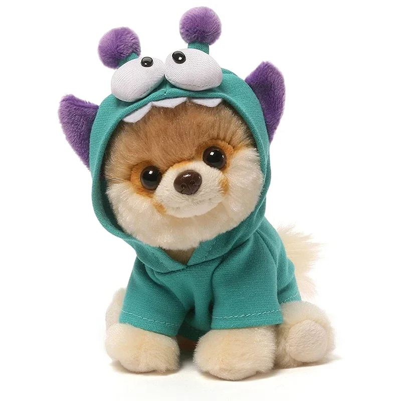 Itty Boo Dog ตุ๊กตาสัตว์ปอมเมอเรเนียนสำหรับเด็ก Kawai Room Toy13cm ของเล่น