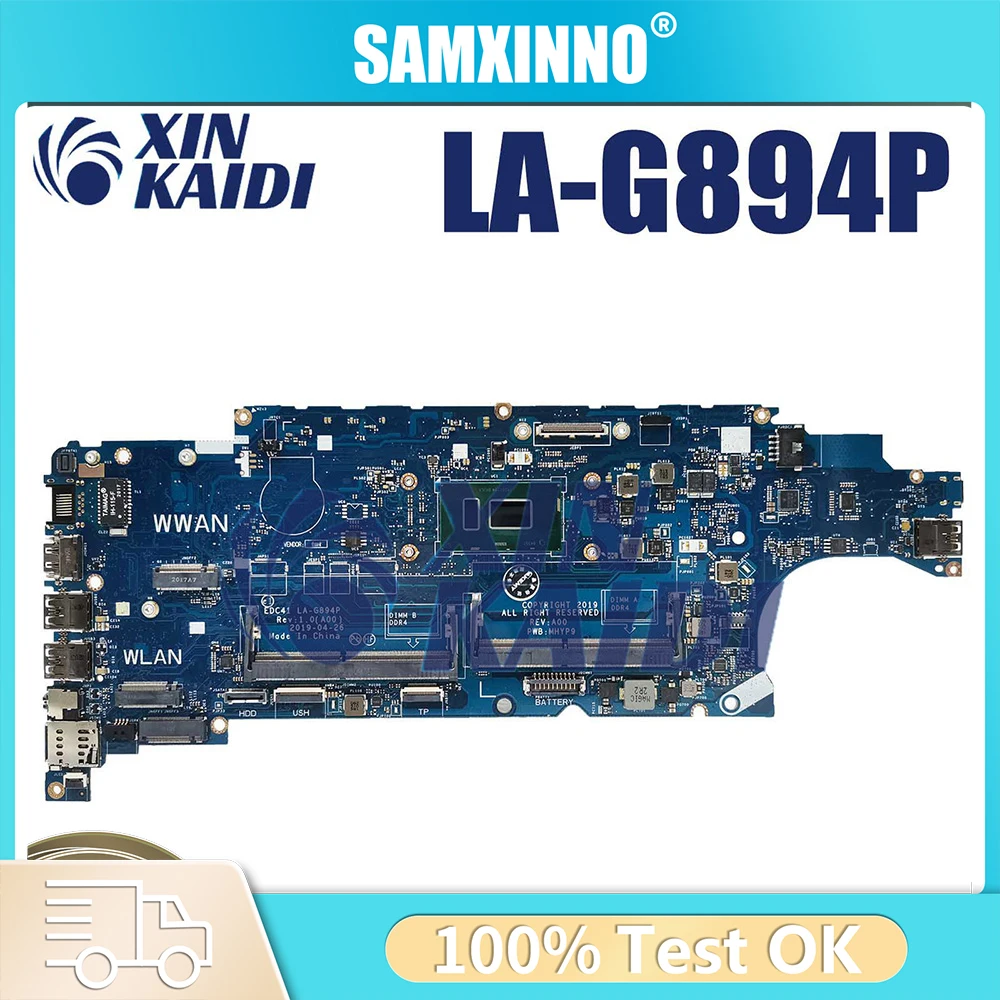 

For DELL Latitude 5400 Notebook Mainboard LA-G894P 0P3R0F 043NHW 0M9MXD I3-8130U i5-8250U Laptop Motherboard 100% Tested