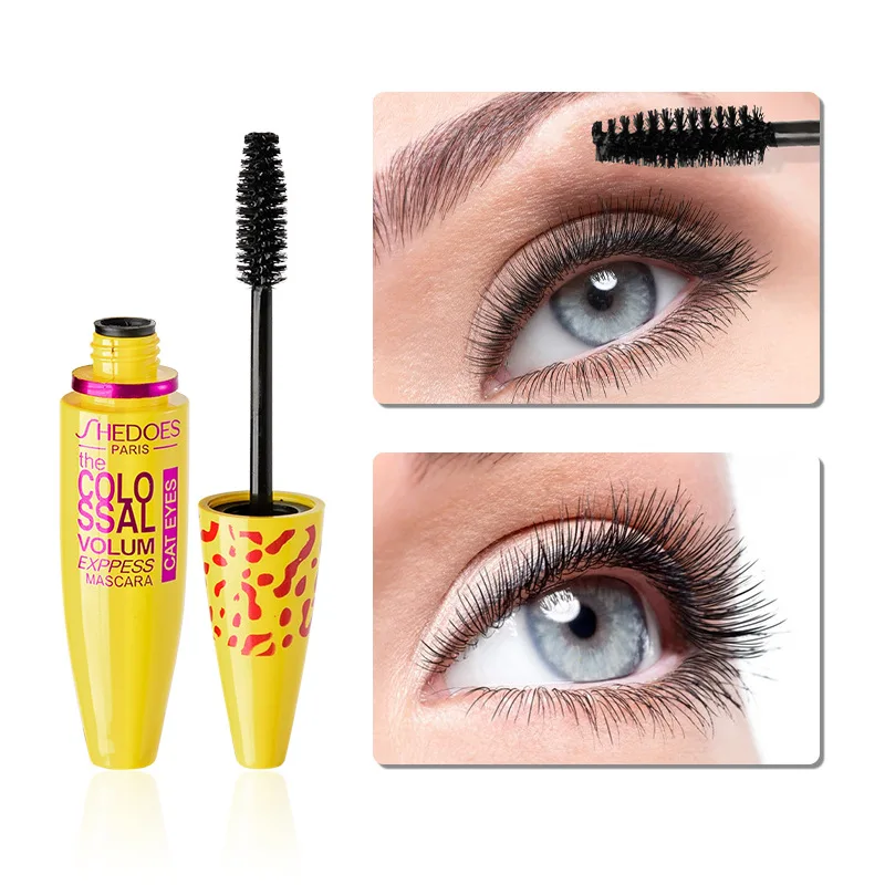 Mascara professionnel pour les yeux, cils 3D, longue durée, noir, naturel, imperméable, cosmétique, brosse, maquillage