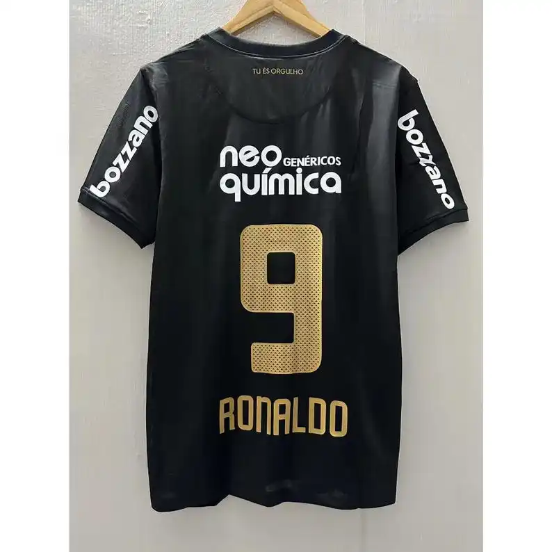 Das meistverkaufte 3D-gedruckte Trikot Ronaldo Corinthians Brazil 2010, ein schnell trocknendes und atmungsaktives T-Shirt. Übergroßes T-Shirt