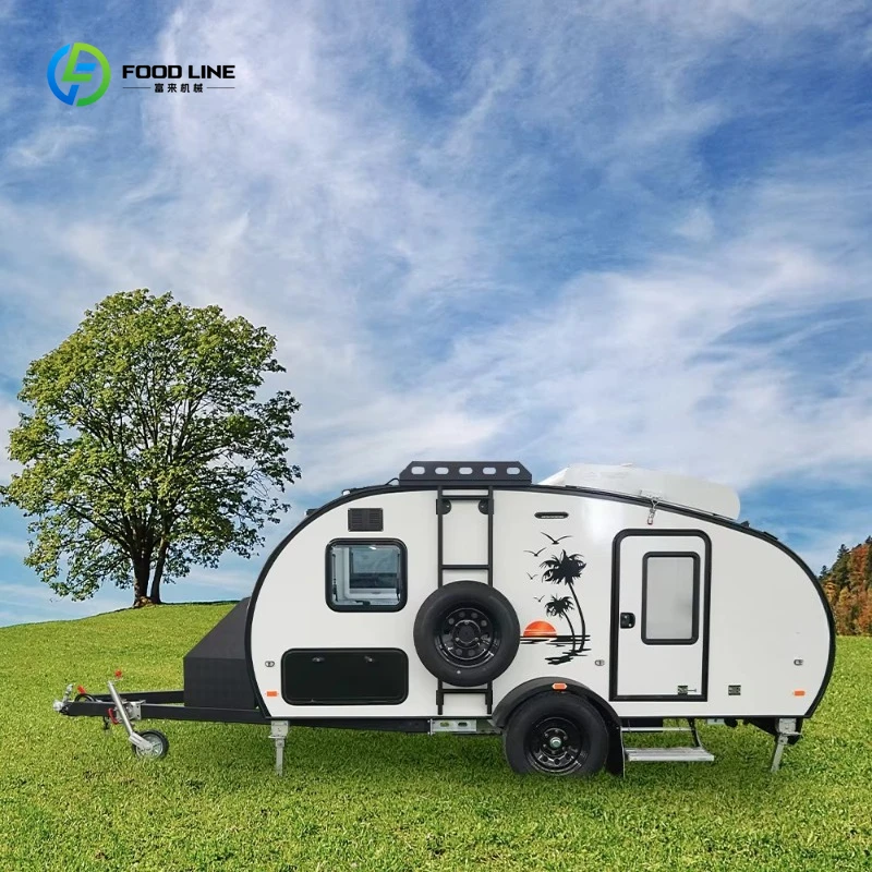 Customized Camper Trailer Teardrop Camper Motorhomes Offroad Independent Suspension Trailer for Sale Lightweight All Terrain