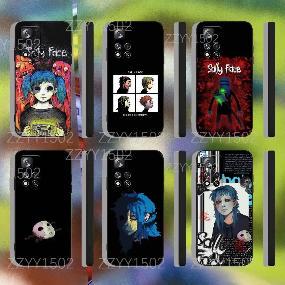 

Game Sally Face Larry Phone Case For Samsung S25,S24,Ultra,S20,S30,Plus,S22,S23,Ultra,Plus,5G Black Silicone Soft