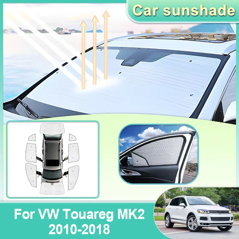 

Солнцезащитный козырек для автомобиля Volkswagen VW Touareg MK2 7P 2010-2018, солнцезащитный козырек на лобовое стекло, теплоизоляционный солнцезащитный козырек, защита от ультрафиолета