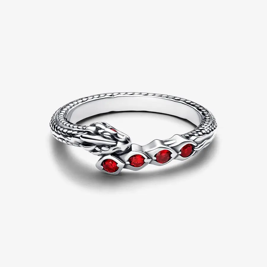 925 Sterling Silber House of the Dragon Crown Ringe für Frauen Original 2024 Heißer Verkauf Dragon Sparkling Ring Luxus Schmuck Geschenke