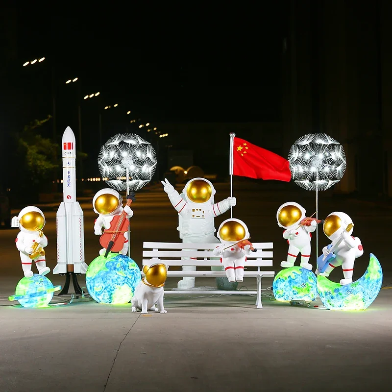 

Модель космонавта, космического астронавта, стеклянное украшение для окна магазина, большие украшения