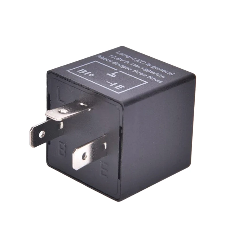 

New12V 3-Pin LED Adjustable Car Flasher Flash Relay For Turn Signal Light CF13