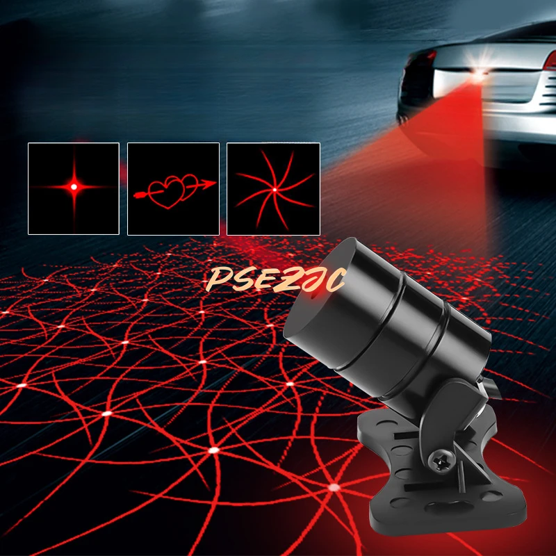 Motorcycle Tail Lights Laser Infrared Fog Lights Waterproof Motorcycle Rear Brake Reverse Lights Safety Motorcycle Modification