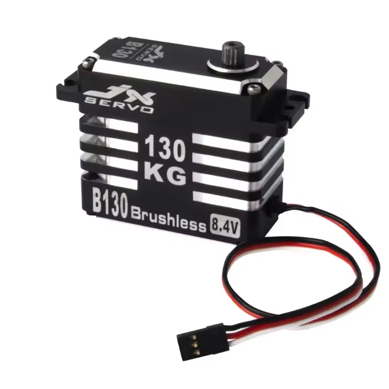 Servo digital JX Servo B130 - 130 kg de par mega, engranaje de metal CNC completo, sin escobillas, para coches, camiones y robótica 1/5 RC
