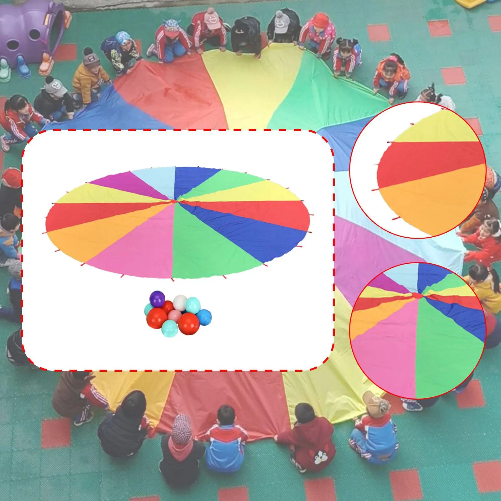 Kids Rainbow Parach…