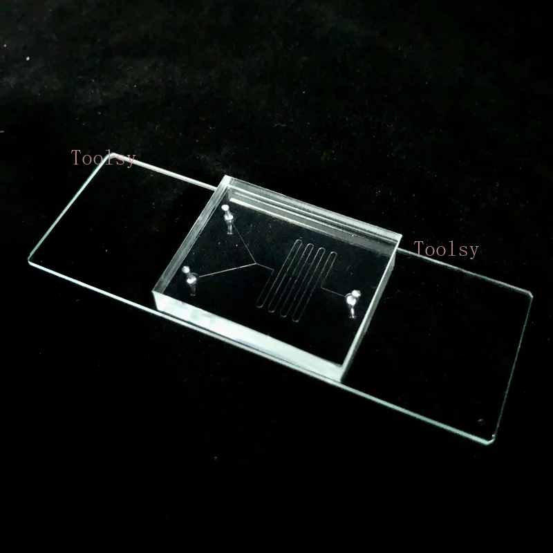 رقاقة معيار ستوكات PDMS مادة Y-نوع ميكروفوليوديك ليبوسوم LNP رقاقة مختبر التخصيص والمعالجة #2