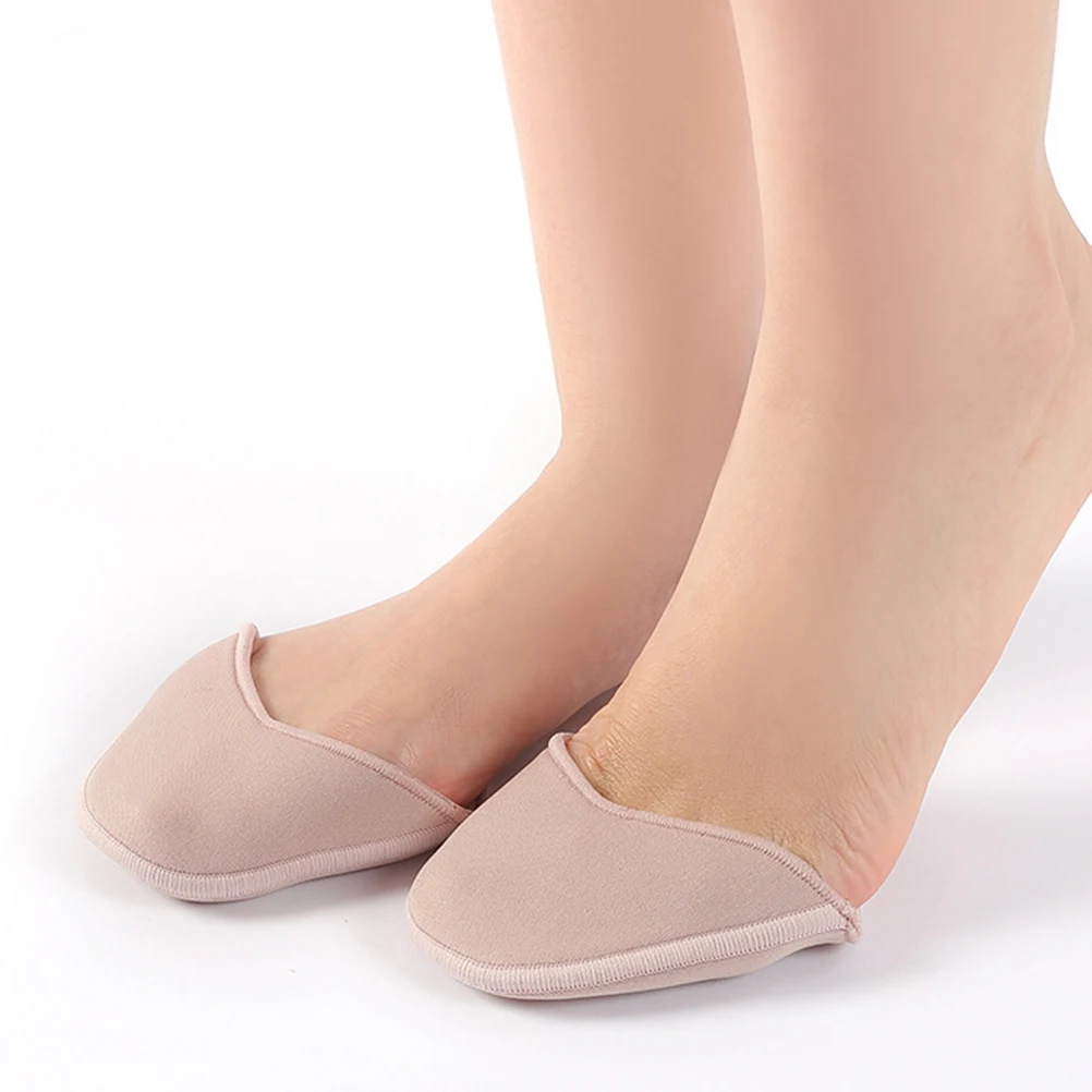 

Ballet Toe Pouches Pad Khaki Ballet Pointe Dance Soft Protector Forefoot Cover Heel Straps for High Heels
