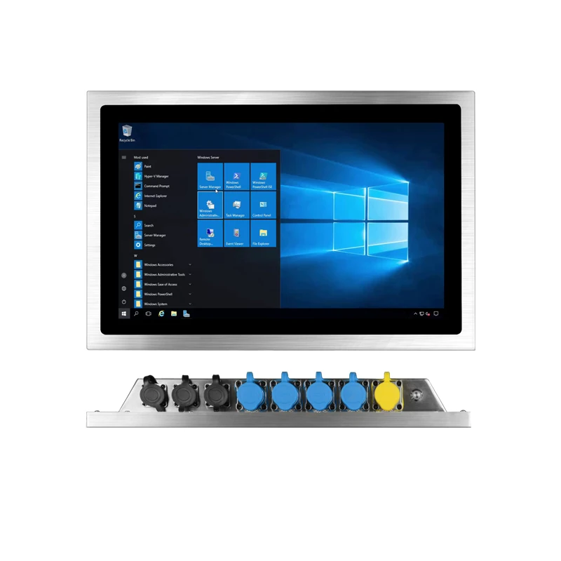 IP67 Industrial Touch Screen Monitor PC 15.6 Inch Intel Celeron 1900 RAM 8G SSD 128G Custom IP68 Stainless Industrial Panel PC