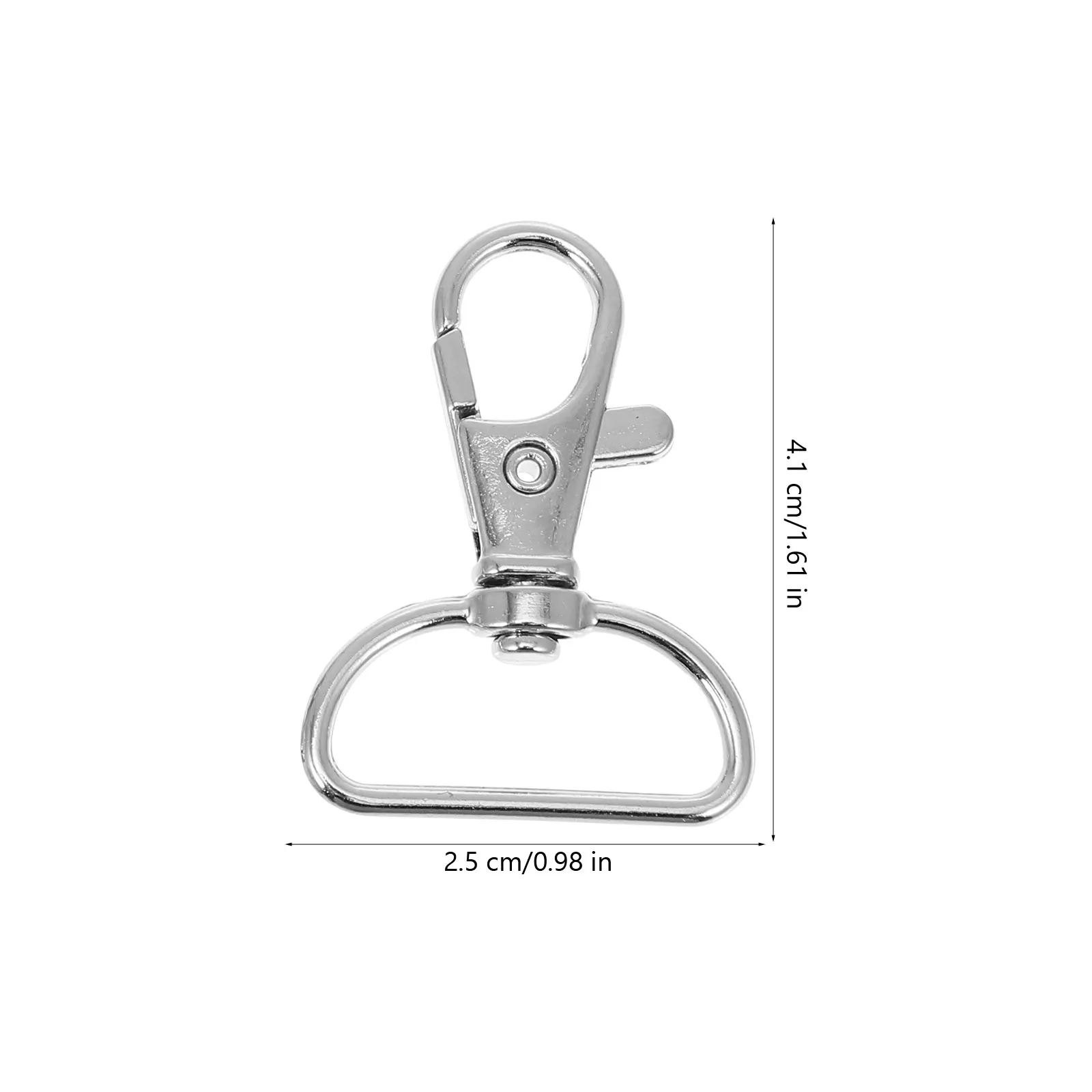 

60pcs Keychain Glide Slide Buckle glide Buckle Snap Hook Key Chain Clip D Rings Webbing Strap Adjustment for Bag Pet Collar