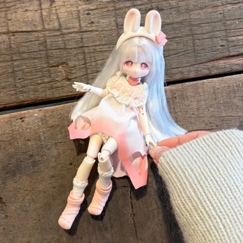 

Непищевая кукла BJD 1/8 в стиле хоррор с вшитыми волосами, в слепой коробке, модная игрушка, милое украшение для рабочего стола, подарок на день рождения