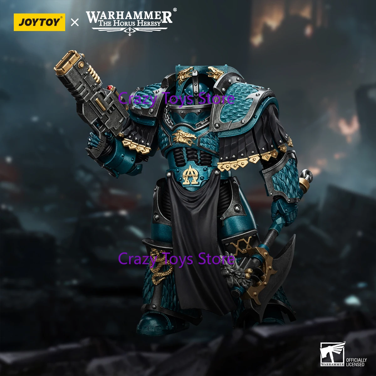 

[В наличии] Фигурка Joytoy Warhammer 40k 1/18 Alpha Legion Lernaean Terminator с зарядным устройством Volkite, аниме-фигурки