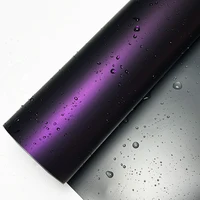 PET Ultra mate fantasma negro púrpura metálico película de vinilo para coche con liberación de aire autoadhesiva DIY pegatina para motocicleta