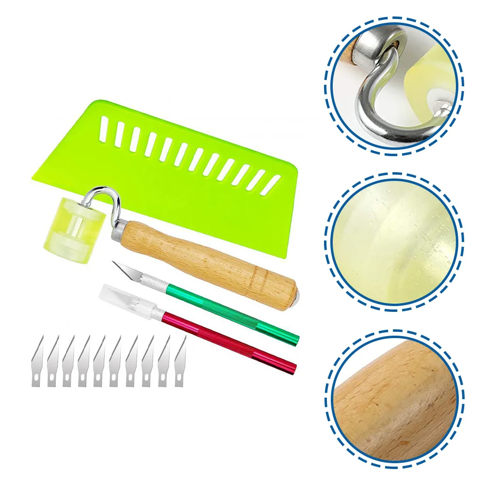 

14Pcs Wallpaper Installation Tools Multi-Functional Smoothing Kit for Wallpaper Application Seam Roller Squeegee Vinyl Wrap