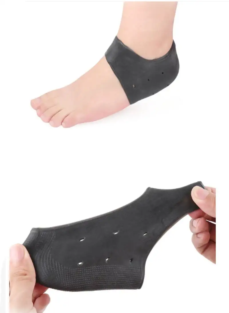 2pcs/4pcs Silicone Heel Protector Spurs Cracked Feet Plantar Fasciitis Gel Thick Heel Pad Pain Relief Foot Care Products
