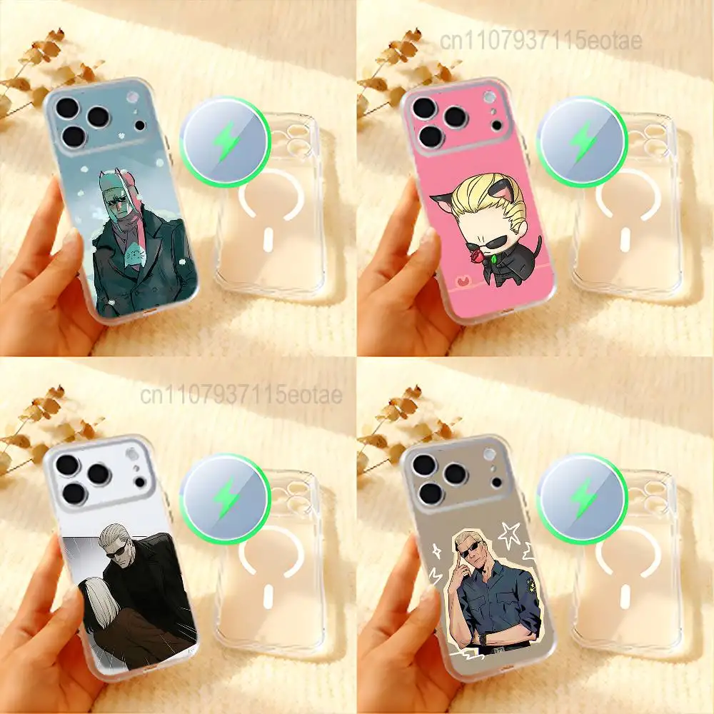 

Albert W-Wesker cool Phone Case For iPhone 17,16,15,14,13,12,11 Pro,Max,Plus,Mini,Air,E Magnetic Frosted Clear