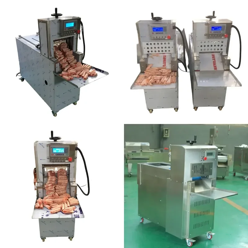 for Hotel Restaurant Commercial Electric Adjustable Thin Frozen Meat Slicer Lamb Roll Bacon Slicer