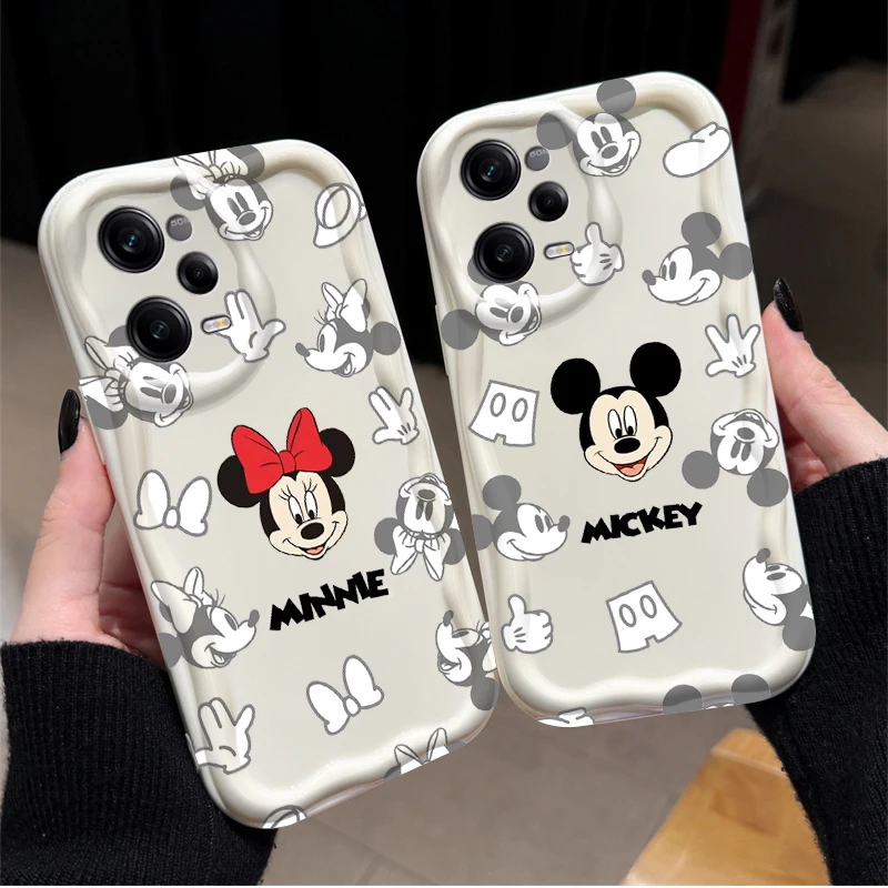 ميكي ميني زوجين قضية الهاتف ل Xiaomi Redmi ملاحظة 14 13 12 11 10 9 برو زائد 14S 12S 11S 10S 9S Redmi 14C 14R 13C 12 4G 5G