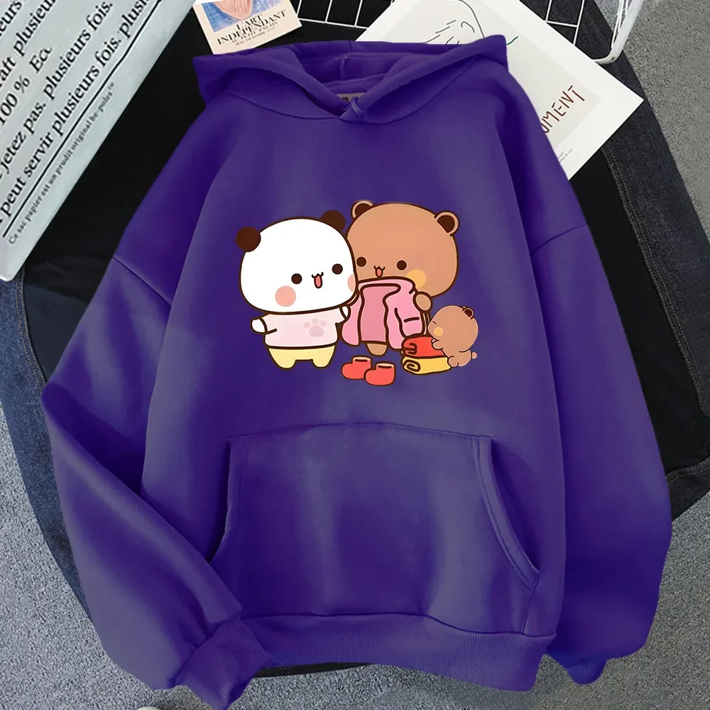 

Kawaii Cute DUDu Bought, новая одежда для BuBu, толстовки с милым медведем панды, зимняя женская одежда, мужская корейская зимняя одежда