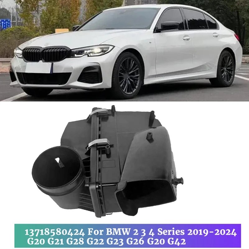 Engine Air Intake Filter Housing Box Assembly 13718580424 For BMW 2 3 4 Series 2019-2024 G20 G21 G28 G22 G23 G26 G20 G42 Parts