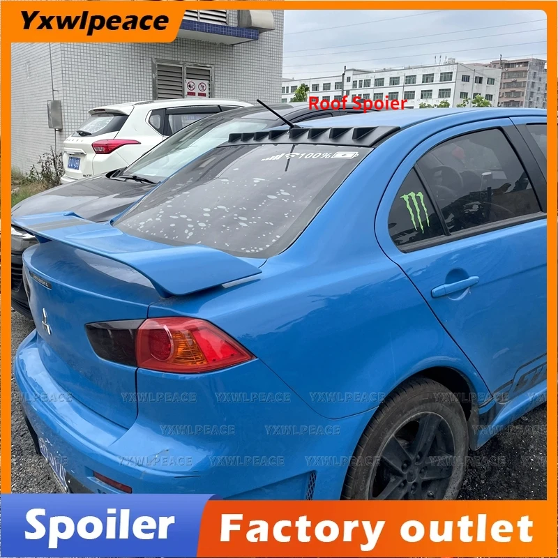 

For Mitsubishi Lancer EX 2009-2016 Spoiler High Quality ABS Plastic Rear Window Roof Spoiler Wing Car Accessories