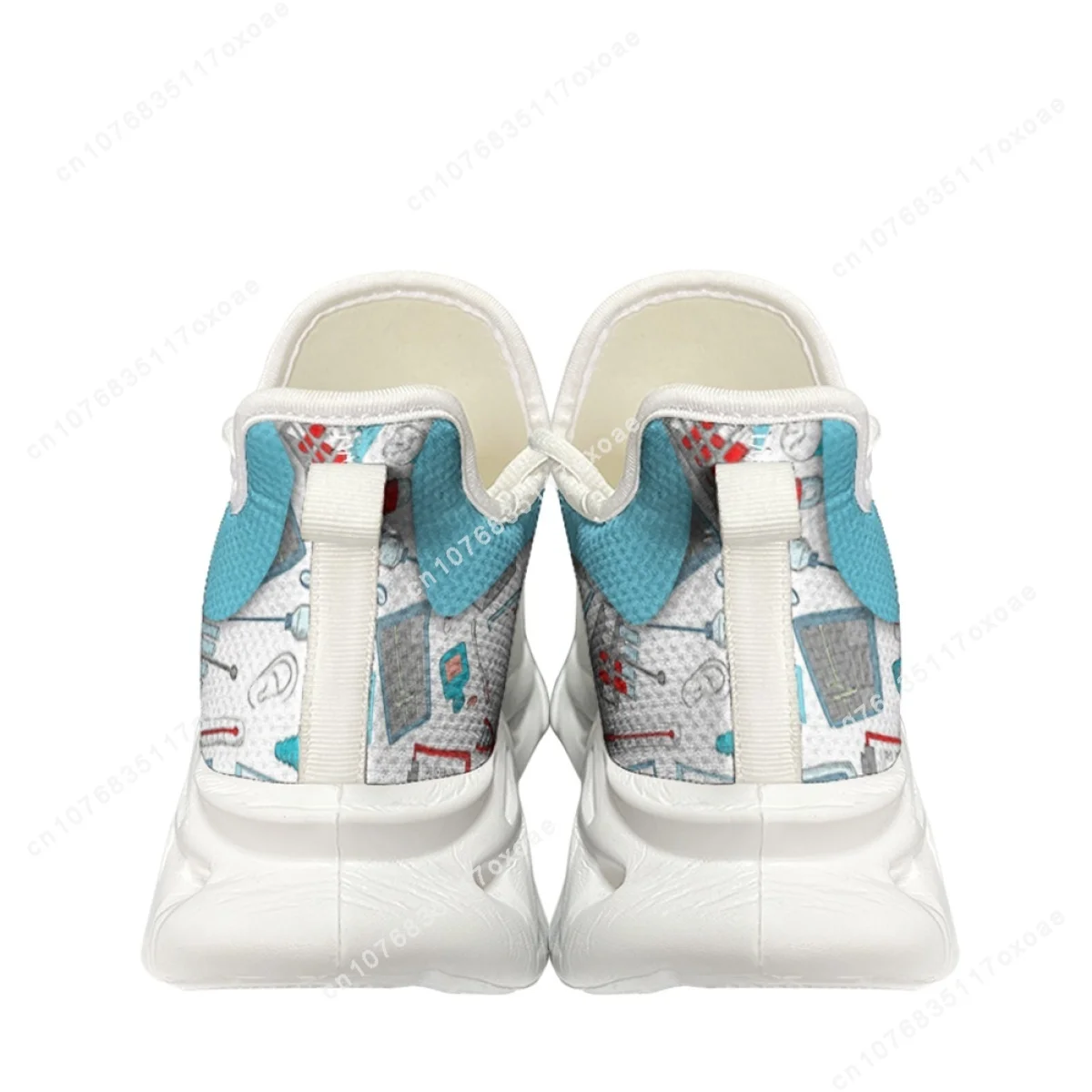 Medical Nurse Printed Women's Flat Shoes Hospital Equipment Design Breathable Sneakers Female Nursing Gift Shoes Zapatos Mujer
