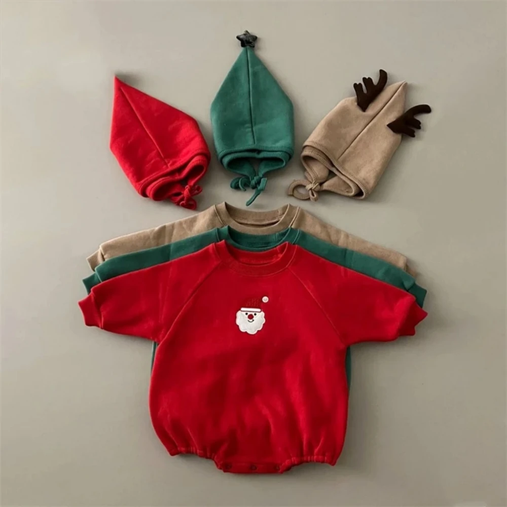 Christmas Clothes Baby Romper with Hood 2