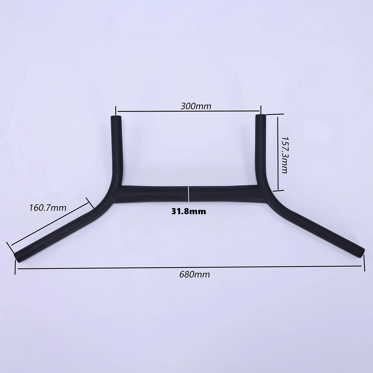 Gravel Bike Handlebar Cr-Mo Steel Road Bicycle Handle H-shaped Bar Extended Cycling Parts