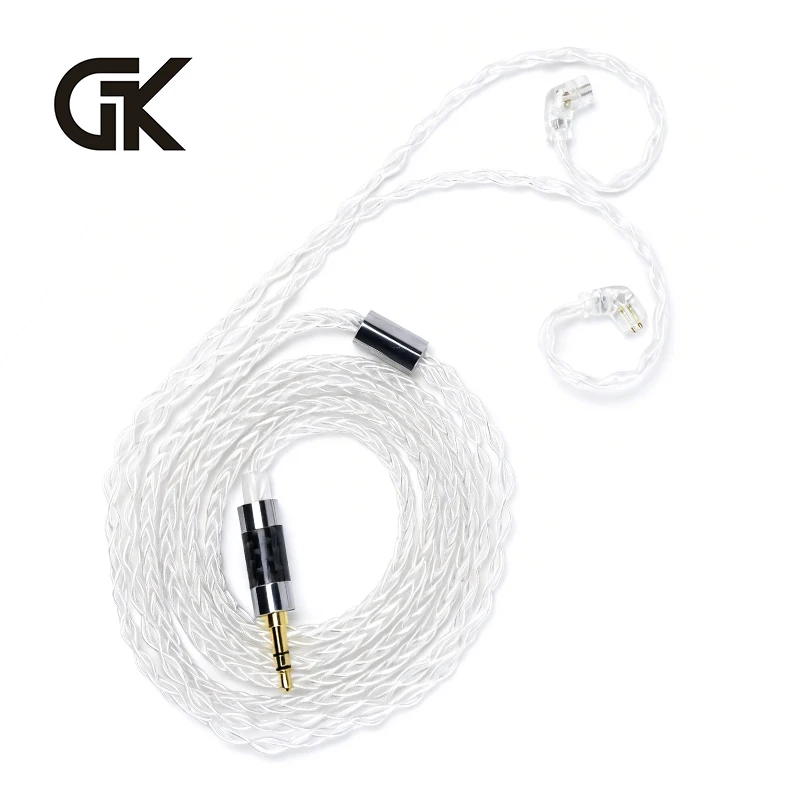 

GK L200-8 Upgrade Cable Eight-Strand Silver-Plated Core for Enhanced Full-Dimensional Sound Quality GK-KUNTEN GK-Streak