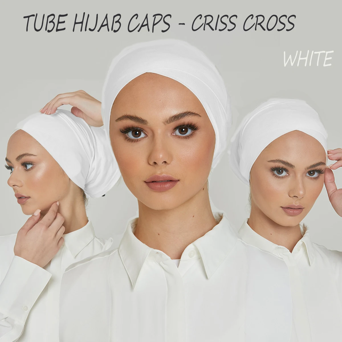 

Sports Bottom Cap Tube Turban Hijab Middle Eastern Cross Base Cap Women Robe Women Jersey Hijab Islamic Hijab Instant Silk Shawl