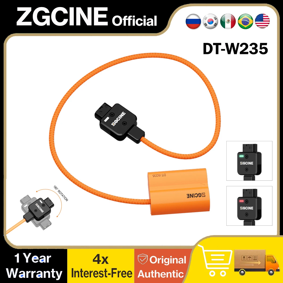 

Кабель-имитация аккумулятора ZGCINE D-Tap на NP-W235, 23,6 дюйма, для Fujifilm X‑T5 X‑S20 X‑T4 X‑H2S X‑H2 GFX50SII GFX100S GFX100SII GFX100II