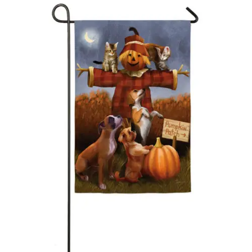 Scarecrow & Garden Friends Decorative Garden Flag