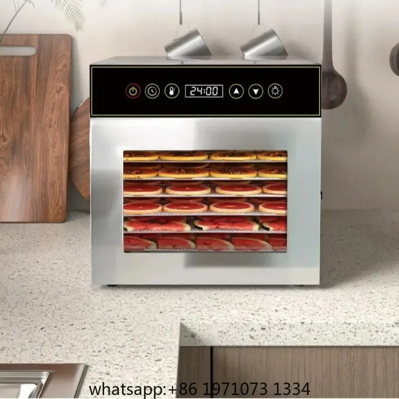 220V Large Capacity 8-Layer Stainless Steel Dehydrator Machine Dries Bananas, Meat, Mushrooms Fast