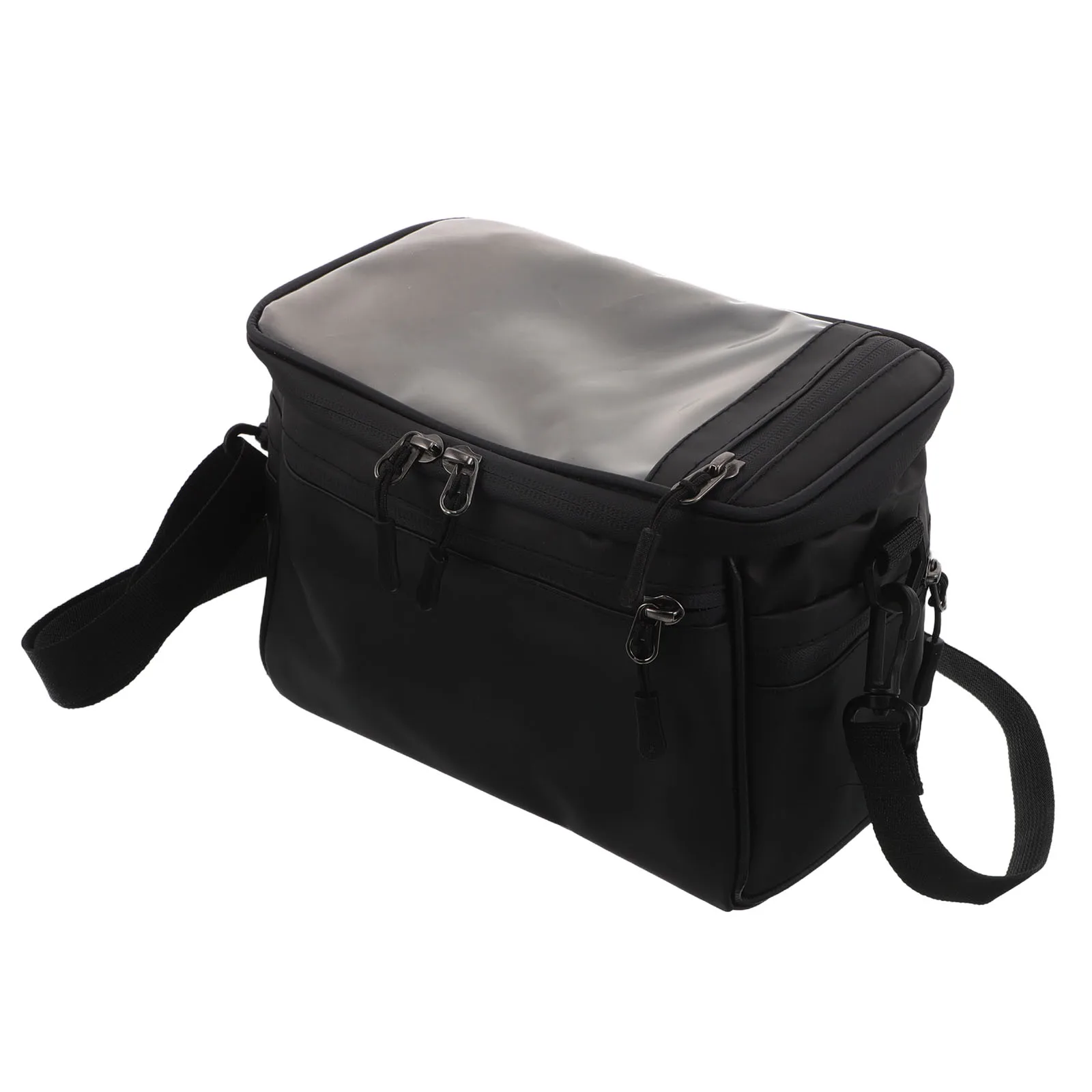 

Bike Handlebar Storage Bag Waterproof Front Pouch Shoulder Strap Holder for Road Mountain Cycling Travel