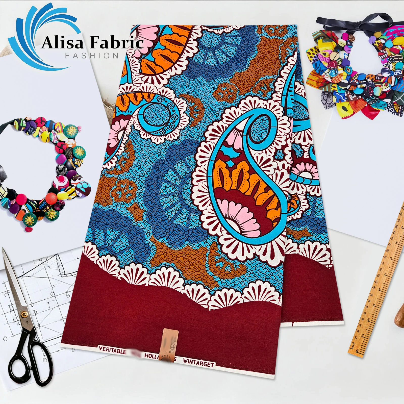 

2025 lastest nigerian fabric African veritable guaranteed 100% cotton high quality 6yards fabric for man and woman