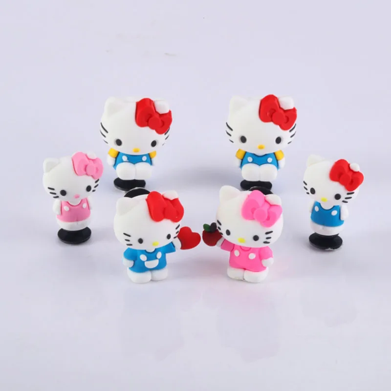 MINISO Cartoon Hello Kitty Schoen Charmes 3D Pop Kat Kid's Klompen Accessoires Mooi Cadeau Idee Voor Verjaardag Kerst Feestartikelen