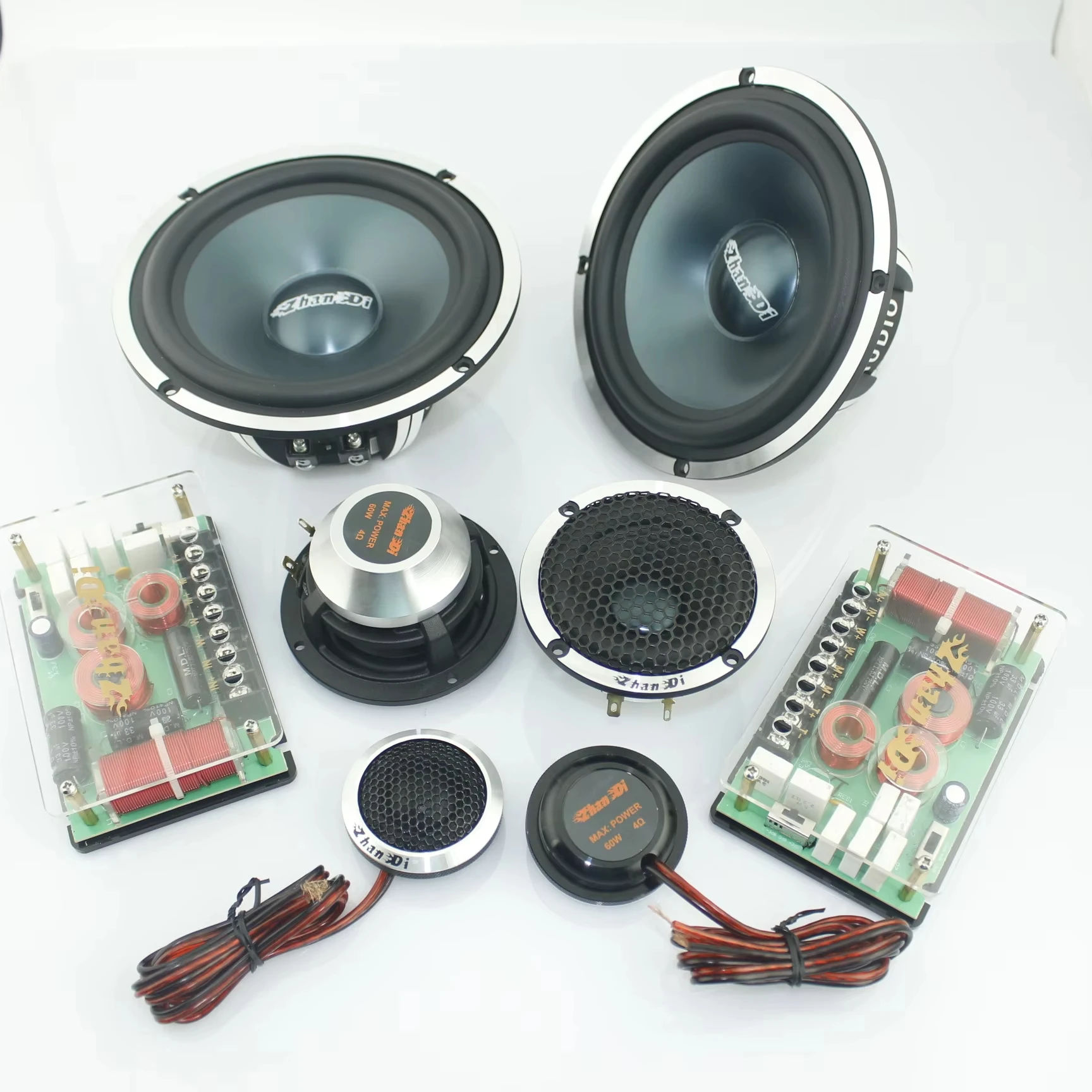 ZD-65D6-3 Factory Direct High Quality 35 core aluminum basin 6.5 Inch Car Audio Speaker 3-Way Components for Universal cars