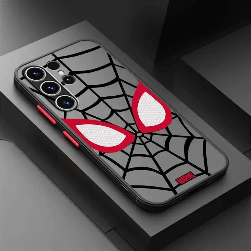 Marvel Sipider Man Phone Case for Samsung Galaxy S24 S21 Plus S10 S9 S10 Lite S20 FE S22 S23 Ultra Shockproof Bumper Cover