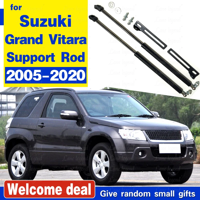 For Suzuki Grand Vitara 2005-2020 2Pcs Car Front Engine Cover Bonnet Hood Shock Lift Struts Bar Support Rod Arm Gas Spring