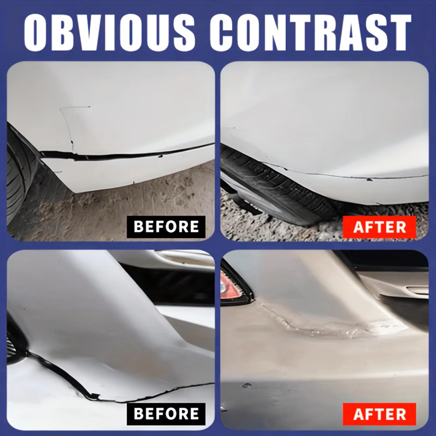 JXVX 496 Superkleber, universeller starker Reparaturkleber, Autoreparatur für Stoßstangen, Rückspiegelbasis, Reparatur von Beschädigungen und Rissen, Autokarosserie, Kunststoff. – Detail 6