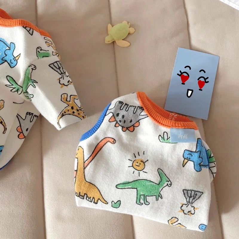 Pet Dog Clothes Cartoon Dinosaur Cute Dog Vest T-shirt Summer For Puppy Breathable Pullover Costume Chihuahua Yorkshire Outdoor