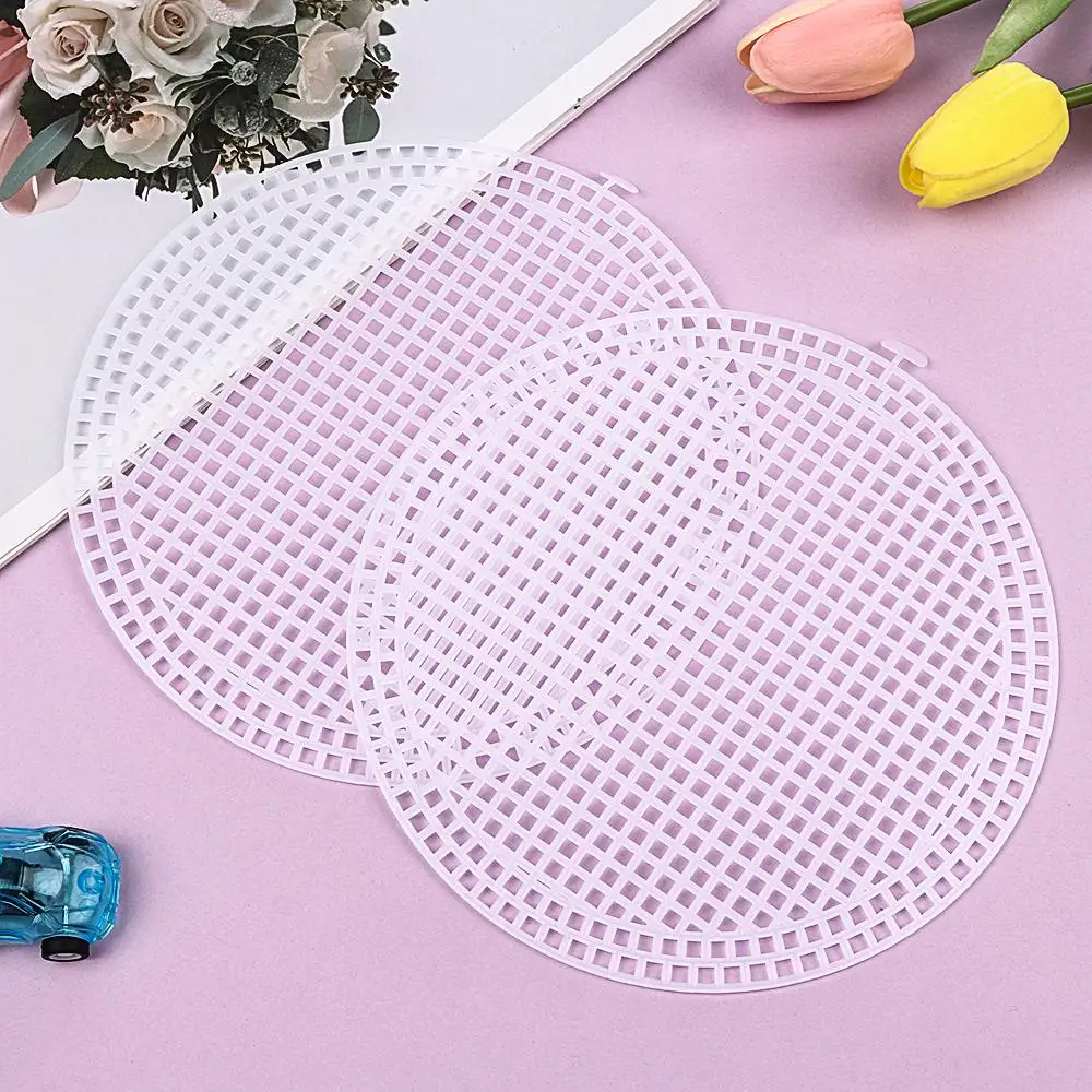 Plastic Knitting and Weaving Helper Knit Sheet DIY Wire Hanging Bag Easy Knitting Accessories Helper Hand Bag White Net Cover