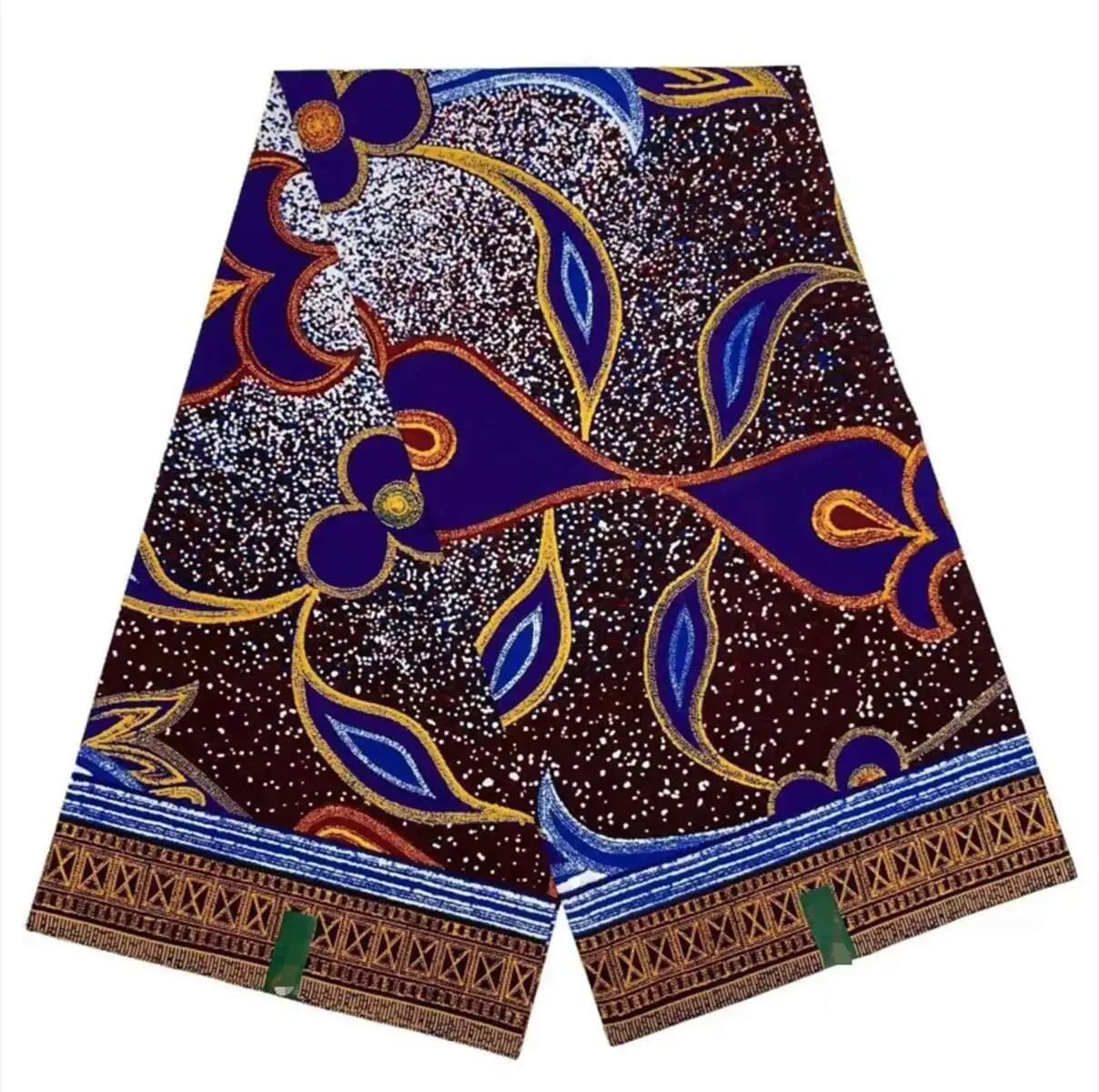 

2025 Latest African Wax Prints Fabric Guaranteed Veritable Real Wax Ankara Wax 6Yards African 100% Cotton Fabric For Party Dress