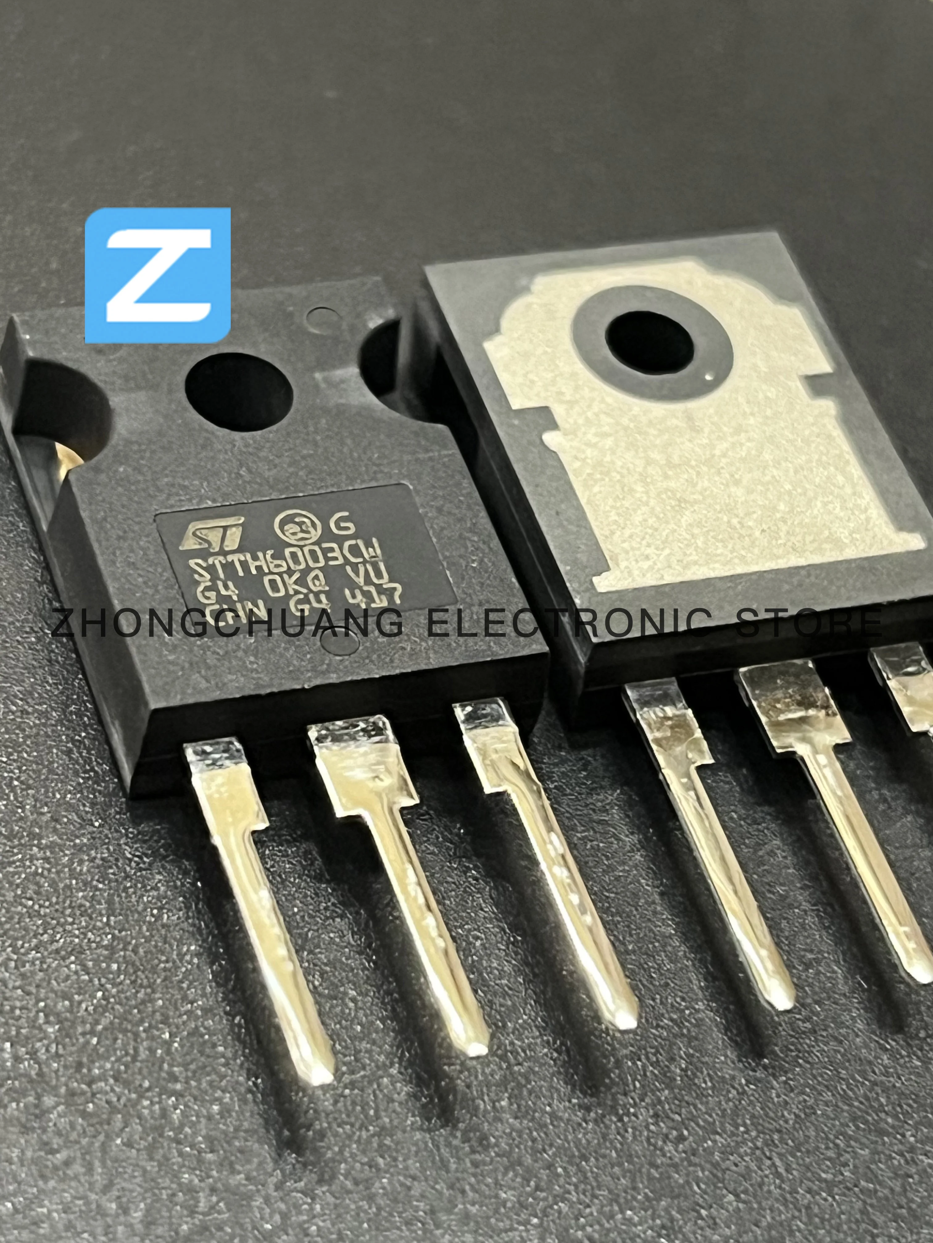 1-10 قطعة STTH6003CW STTH6003 TO-247 300V 60A عالية التردد المعدل الثانوي جديد الأصلي #3