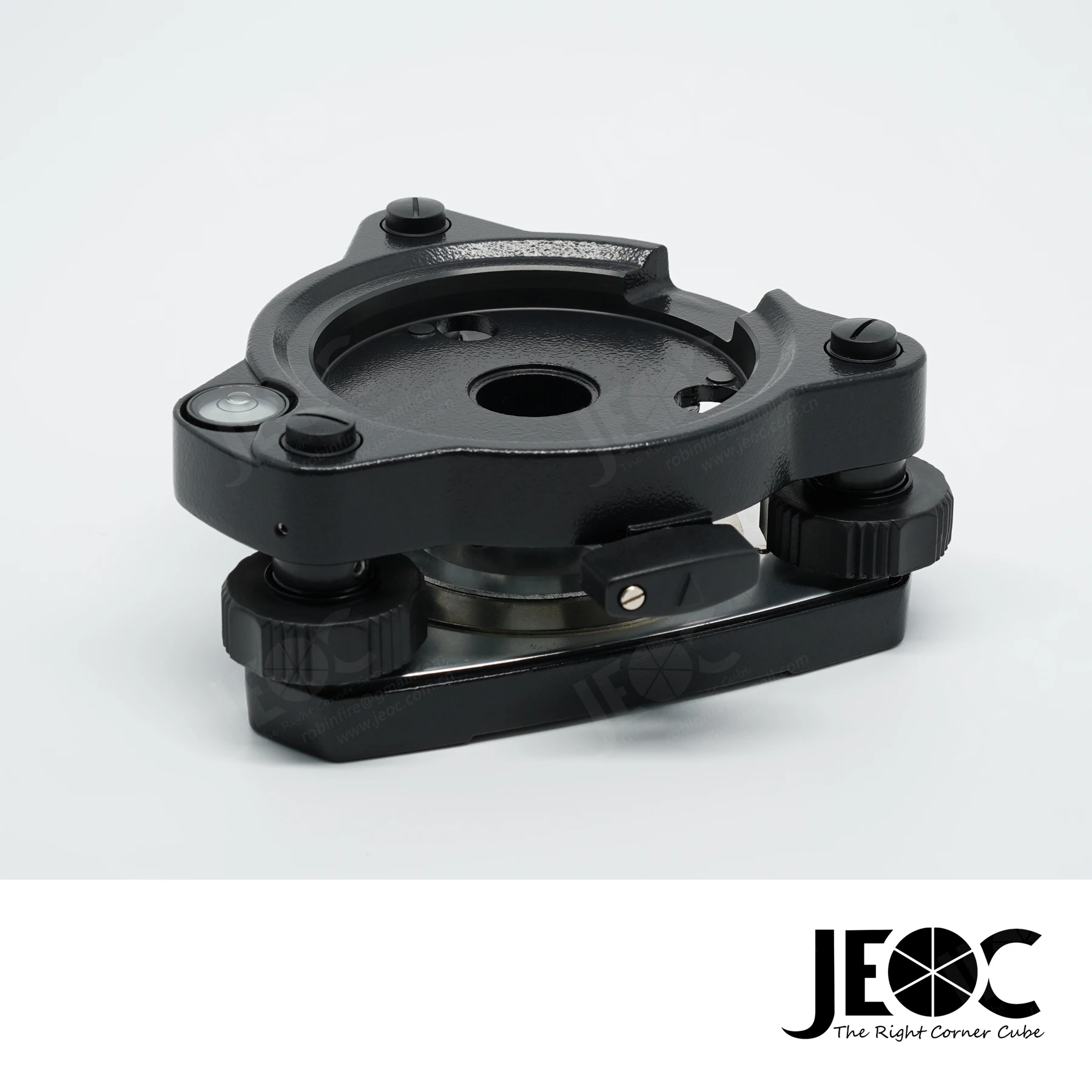 JEOC Tribrach, Japanese Style without Optical Plummet, Yellow Gray and Black, Land Surveying Equipment Accessories