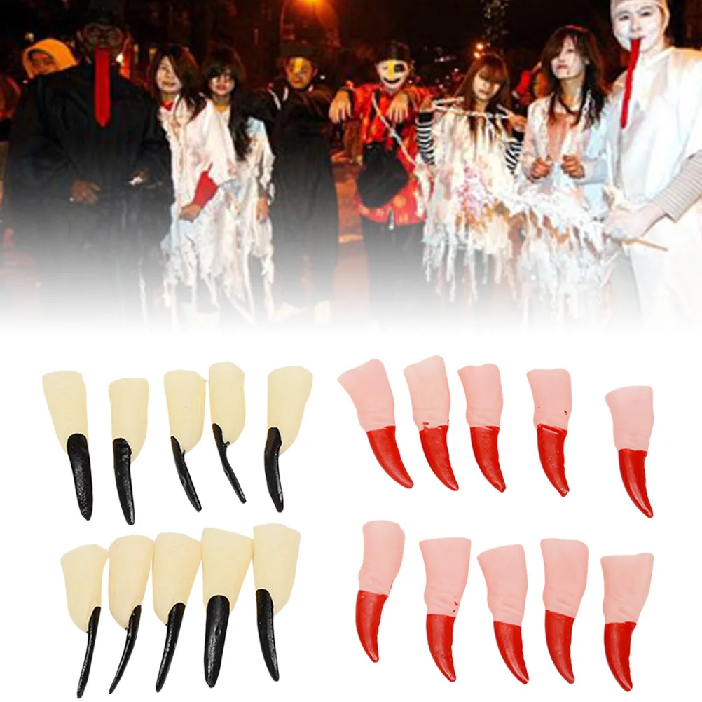 

Набор из 20 длинных накладных ногтей для Хэллоуина, реквизит для вечеринок, жуткие накладные ногти для костюмов, маскарада, декора, зомби